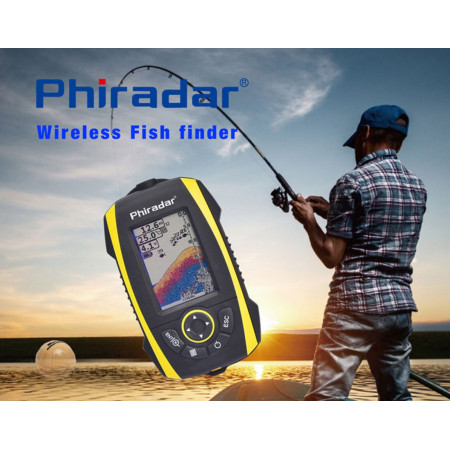 Эхолот Phiradar FF288W переносной c беспроводным датчиком