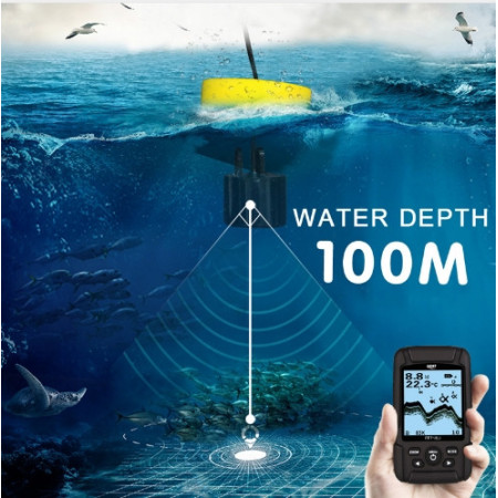 Эхолот с литиевой батареей Lacky FF718Li два трансдюсера, 3в1