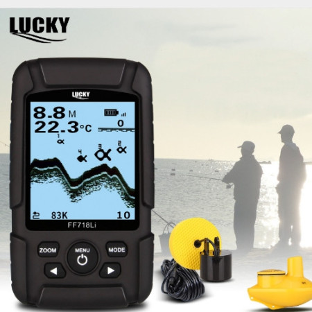 Эхолот с литиевой батареей Lacky FF718Li два трансдюсера, 3в1