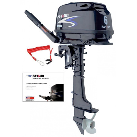 Лодочный мотор Parsun F6ABMS (6 л.с., короткий дейдвуд, винт 9``цифровое зажигание, четырехтактный) DC