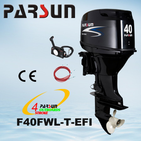 Лодочный мотор Parsun F40FWL-T-EFI   (40 л.с. длинный дейдвуд, винт 13`, стартер, инжектор, трим)