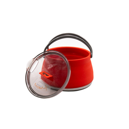 Чайник Tramp силиконовый с металлическим дном 1л терракот TRC-125