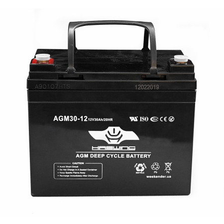 Лодочный электромотор для троллинга  Haswing Osapian 30Lbs черный 12В + agm Haswing 30Ah