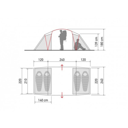 Палатка 4-х местная Norfin Salmon 4 NF