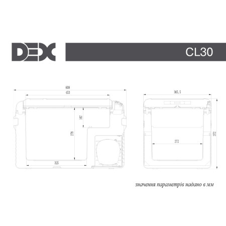 Холодильник-морозильник Dex CL-30