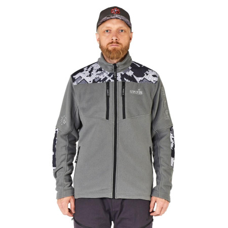 Куртка флисовая NORFIN GLACIER GRAY CAMO (охота, рыбалка, туризм)