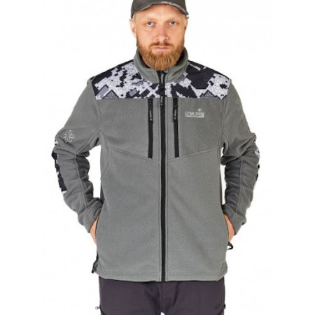 Куртка флисовая NORFIN GLACIER GRAY CAMO (охота, рыбалка, туризм)