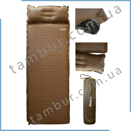 Коврик самонадувающийся Tramp с подушкой 185х65х5 UTRI-017