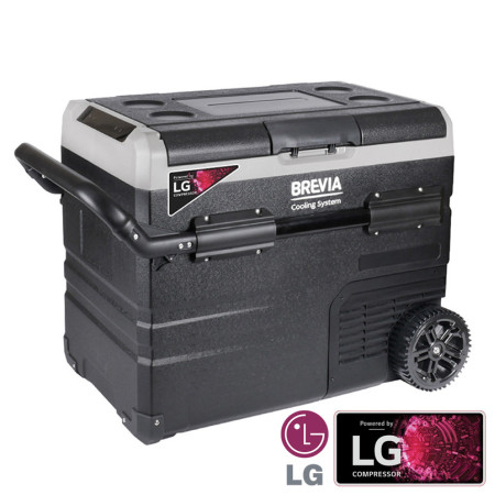 Холодильник автомобильный Brevia 50л (компрессор LG) 22635