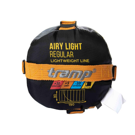Спальний мішок  Tramp Airy Light ковдра з капюш  правий yellow/grey 190/80 UTRS-057