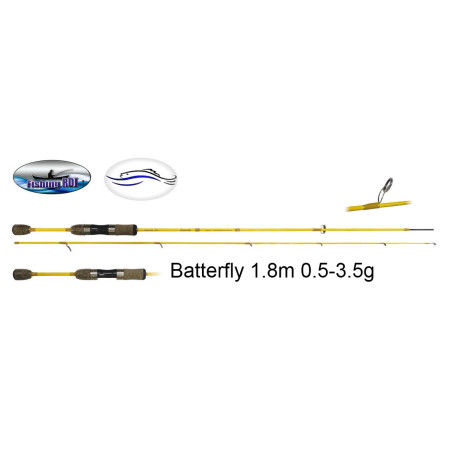 Спиннинг BUTTERFLY B-SDS-602XUL 1.8m 0.5-3.5g 