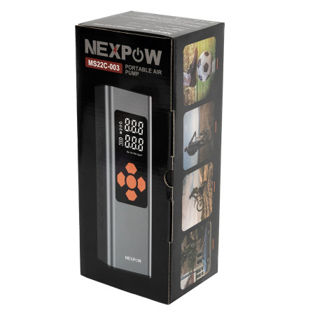 Беспроводной компрессор со встроенным аккумулятором NEXPOW MS22C (Li-Ion, 6000 mAh, 60W) Беспроводной компрессор со встроенным аккумулятором NEXPOW MS22C (Li-Ion, 6000 mAh, 60W)