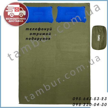 Коврик самонадувающийся Tramp 185х130х5см UTRI-011-dark-olive