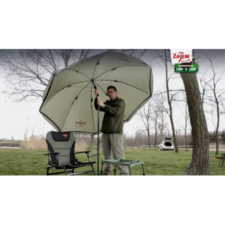 Зонт-палатка Carp Zoom с боковой стенкой и регулированным наклоном