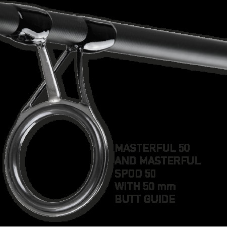 Карповое удилище Masterful Spod Rod, 12' 7,00lb, #50, 2 sections, 366 см (Кольцо 50мм)