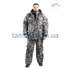 Зимний костюм для рыбалки пиксель зелёный (элитный)