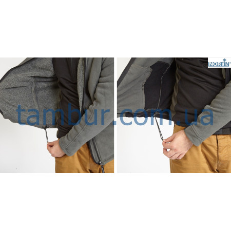 Куртка флисовая Norfin Outdoor Gray (охота, рыбалка, туризм)