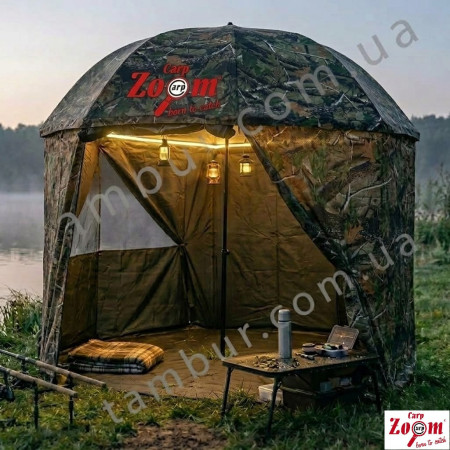 Зонт-палатка Carp Zoom CZ5975 Camou с боковой стенкой