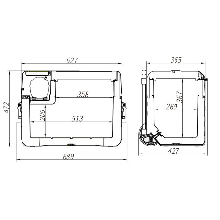 Компрессорный автохолодильник Alpicool ENX42. Охлаждение до -20 ℃. Питание 12, 24, 220В Компрессорный автохолодильник Alpicool ENX42. Охлаждение до -20 ℃. Питание 12, 24, 220В