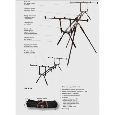 Подставка на 5 удилищ ROD POD GOLIATH ( элитный )
