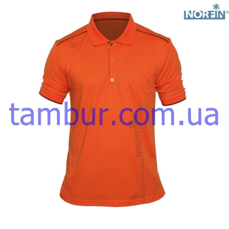 Футболка Norfin Polo ORANGE (охота, рыбалка, туризм)
