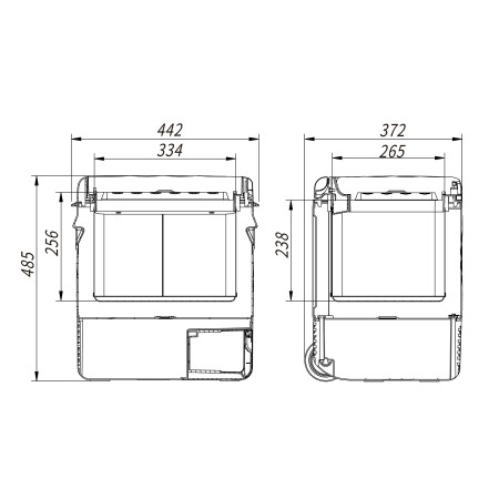 Компрессорный автохолодильник Alpicool P22 (21 литр). Охлаждение до -20℃, питание 12, 24, 220 вольт