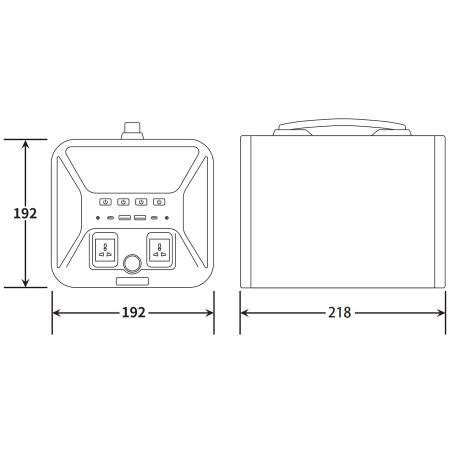 Портативная зарядная станция ANVOMI UA551 (135200 mAh, 500 Wh)