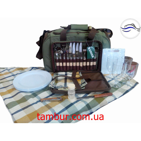 Набор для пикника Pic Rest на 4 персоны зеленый