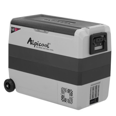 Компрессорный автохолодильник Alpicool T60 (LG) (двухкамерный, 60 литров). Охлаждение до -20 ℃. Питание 12, 24, 220 вольт