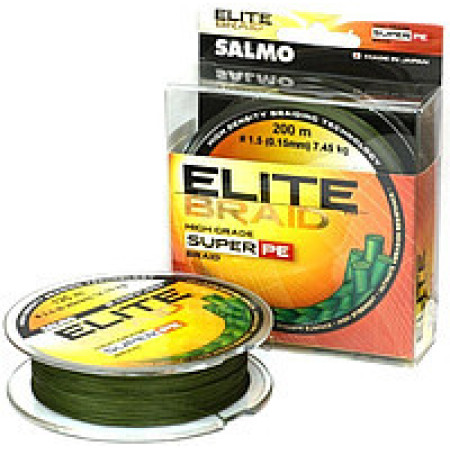 Шнур Salmo Elite Braid 0,11mm 125m Green