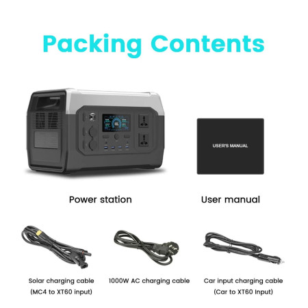 Зарядная станция XPower XP1000 (UltraCharging, LiFePO4, 320000 mAh, 1024 Wh/1800W)