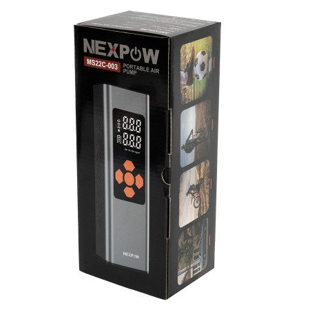 Беспроводной компрессор со встроенным аккумулятором NEXPOW MS22C (Li-Ion, 6000 mAh, 60W) Беспроводной компрессор со встроенным аккумулятором NEXPOW MS22C (Li-Ion, 6000 mAh, 60W)