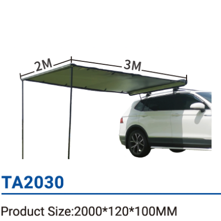 Боковая автомобильная маркиза (тент) TA2030, размер 200x300 см