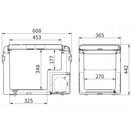 Компрессорный автохолодильник Alpicool CL40G (37 литров, LG Compressor). До -20℃, (12, 24, 220 вольт)