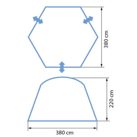 Тент-шатер Norfin Luiro 380Х380х220см