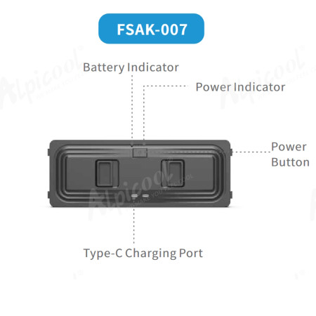 Литиевый аккумулятор для автохолодильника Alpicool FSAK-007 (Black) - 340 Вт/ч (30600 мА·ч/11.1 В) Литиевый аккумулятор для автохолодильника Alpicool FSAK-007 (Black) - 340 Вт/ч (30600 мА·ч/11.1 В)