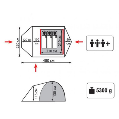 Универсальная палатка Sol Twister Универсальная палатка Sol Twister