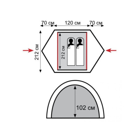 Универсальная палатка  COLIBRI  2  (V2)