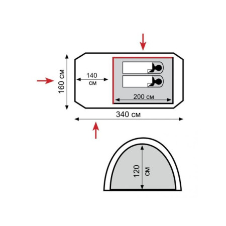 Универсальная палатка Octave 2 (V2) Универсальная палатка Octave 2 (V2)
