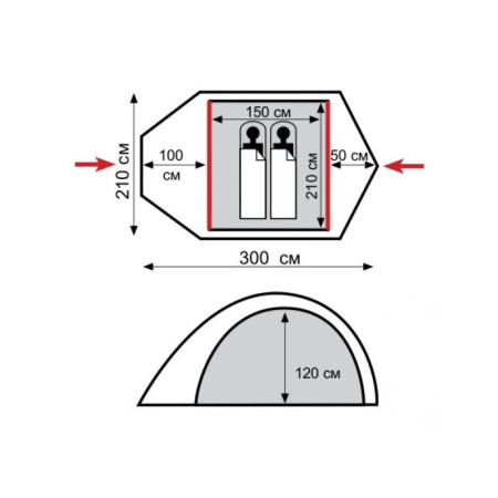 Универсальная палатка Space 2 (V2) Универсальная палатка Space 2 (V2)