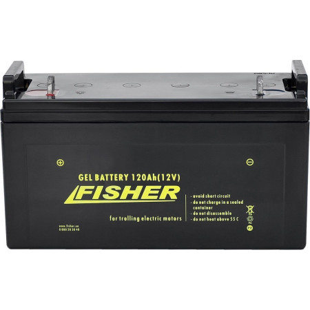 Лодочный электромотор для троллинга Fisher 46 + аккумулятор Gel 120Ah
