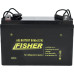 Лодочный электромотор для троллинга Fisher 55 + два аккумулятора Gel 80Ah