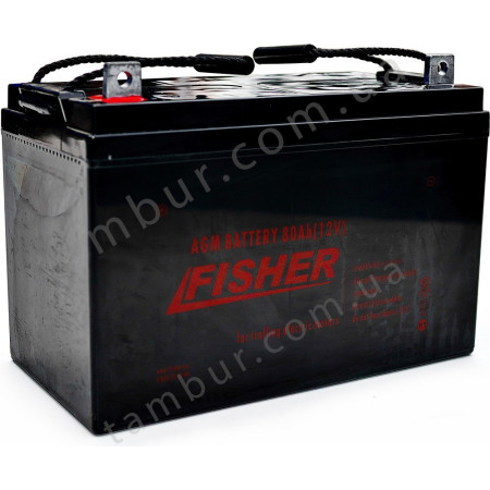 Лодочный электромотор для троллинга Fisher 55 + два аккумулятора AGM 80Ah Лодочный электромотор для троллинга Fisher 55 + два аккумулятора AGM 80Ah
