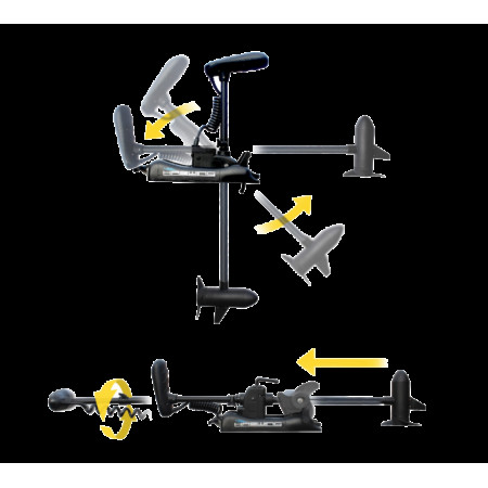 Лодочный электромотор для троллинга Haswing Cayman B  55Lbs белый и черный 12В GPS
