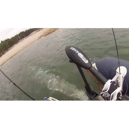 Лодочный электромотор для троллинга  Haswing Osapian 30Lbs черный 12В + гель Fisher 90Ah