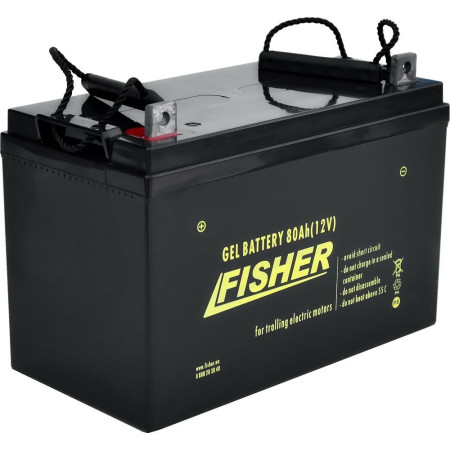 Лодочный электромотор для троллинга  Haswing Osapian 30Lbs черный 12В + гель Fisher 80Ah