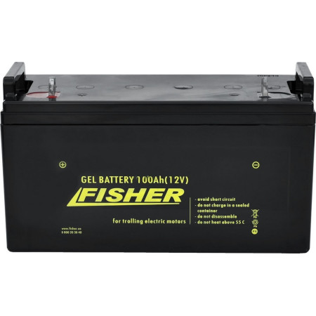 Лодочный электромотор для троллинга  Haswing Osapian 40Lbs черный 12В + гель Fisher 100Ah