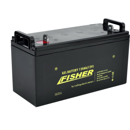Лодочный электромотор для троллинга  Haswing Osapian 40Lbs черный 12В + гель Fisher 120Ah