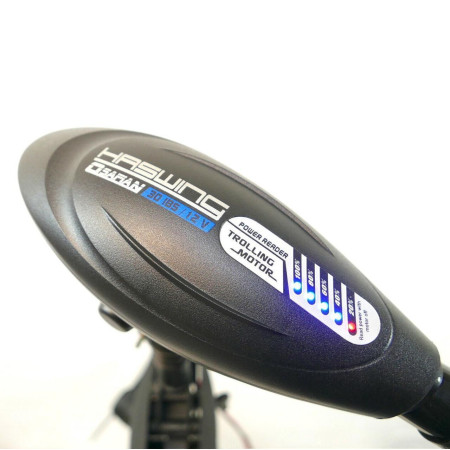 Лодочный электромотор для троллинга  Haswing Osapian 55Lbs черный 12В + гель Fisher 150Ah