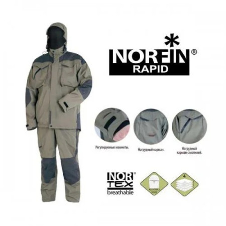 Костюм демисезонный NORFIN RAPID (рыбалка, охота, туризм)